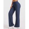 imageYEOREO Straight Leggings with Pockets for Women No Front Seam Workout Leggings High Waist Wide Leg Yoga Pants  29quot 315quotNavy