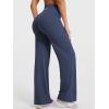 imageYEOREO Straight Leggings with Pockets for Women No Front Seam Workout Leggings High Waist Wide Leg Yoga Pants  29quot 315quotNavy