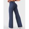 imageYEOREO Straight Leggings with Pockets for Women No Front Seam Workout Leggings High Waist Wide Leg Yoga Pants  29quot 315quotNavy
