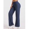 imageYEOREO Straight Leggings with Pockets for Women No Front Seam Workout Leggings High Waist Wide Leg Yoga Pants  29quot 315quotNavy