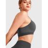 imageYEOREO Racerback Sports Bras for Women Padded Medium Impact Dafnien Seamless Yoga Workout Crop TopsGrey Marble