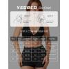 imageYEOREO Sports Bras for Women Deep V Neck Criss Cross Bra Wafiya Padded Low Impact Workout Gym Crop TopWhite
