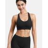 imageYEOREO Sports Bras for Women Xena Bra Maximum Support HighImpact Workout Gym Running Supportive Padded BrasBlack