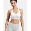 imageYEOREO Sports Bras for Women Xena Bra Maximum Support HighImpact Workout Gym Running Supportive Padded BrasWhite