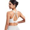 imageYEOREO Sports Bras for Women Xena Bra Maximum Support HighImpact Workout Gym Running Supportive Padded BrasWhite