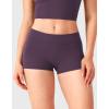 imageYEOREO Womens Low Rise Biker Shorts 25 No Front Seam Zahida Workout Volleyball Gym Yoga Booty ShortsBlack Berry Purple