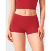 imageYEOREO Womens Low Rise Biker Shorts 25 No Front Seam Zahida Workout Volleyball Gym Yoga Booty ShortsRed