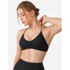 imageYEOREO Workout Sports Bras for Women Padded Y Back V Neck Bra Adjustable Straps Zaahira Backless Gym Yoga TopsBlack