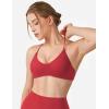 imageYEOREO Workout Sports Bras for Women Padded Y Back V Neck Bra Adjustable Straps Zaahira Backless Gym Yoga TopsMaroon
