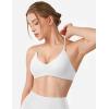 imageYEOREO Workout Sports Bras for Women Padded Y Back V Neck Bra Adjustable Straps Zaahira Backless Gym Yoga TopsWhite