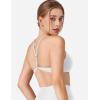imageYEOREO Workout Sports Bras for Women Padded Y Back V Neck Bra Adjustable Straps Zaahira Backless Gym Yoga TopsWhite