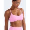 imageYEOREO Y Back Sports Bras for Women Padded Racerback Bra Paisely Light Impact Adjustable Straps Gym Workout TopsBubblegum Pink