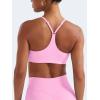 imageYEOREO Y Back Sports Bras for Women Padded Racerback Bra Paisely Light Impact Adjustable Straps Gym Workout TopsBubblegum Pink