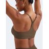 imageYEOREO Y Back Sports Bras for Women Padded Racerback Bra Paisely Light Impact Adjustable Straps Gym Workout TopsCoffee