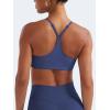 imageYEOREO Y Back Sports Bras for Women Padded Racerback Bra Paisely Light Impact Adjustable Straps Gym Workout TopsNavy