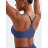 imageYEOREO Y Back Sports Bras for Women Padded Racerback Bra Paisely Light Impact Adjustable Straps Gym Workout TopsNavy