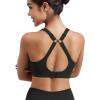 imageYEOREO Sports Bras for Women Xena Bra Maximum Support HighImpact Workout Gym Running Supportive Padded BrasBlack