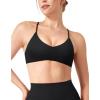 imageYEOREO Workout Sports Bras for Women Padded Y Back V Neck Bra Adjustable Straps Zaahira Backless Gym Yoga TopsBlack