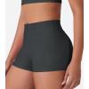 imageYEOREO Low Rise Biker Shorts with Pockets for Women 36 Gym Workout No Front Seam Eloiwen Yoga Booty Scrunch ShortsCoal