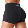 imageYEOREO Workout Shorts Women Low Rise 25 Squat Proof Seamless Gym Badriya Volleyball Booty ShortsBlack
