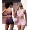 imageYEOREO Workout Shorts Women Low Rise 25 Squat Proof Seamless Gym Badriya Volleyball Booty ShortsBlack Cherry