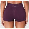 imageYEOREO Workout Shorts Women Low Rise 25 Squat Proof Seamless Gym Badriya Volleyball Booty ShortsBlack Cherry