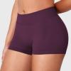 imageYEOREO Workout Shorts Women Low Rise 25 Squat Proof Seamless Gym Badriya Volleyball Booty ShortsBlack Cherry