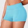 imageYEOREO Workout Shorts Women Low Rise 25 Squat Proof Seamless Gym Badriya Volleyball Booty ShortsLight Blue