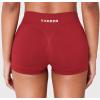 imageYEOREO Workout Shorts Women Low Rise 25 Squat Proof Seamless Gym Badriya Volleyball Booty ShortsRed