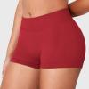 imageYEOREO Workout Shorts Women Low Rise 25 Squat Proof Seamless Gym Badriya Volleyball Booty ShortsRed