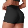 imageYEOREO Low Rise Biker Shorts with Pockets for Women 36 Gym Workout No Front Seam Eloiwen Yoga Booty Scrunch ShortsBlack