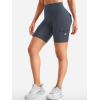 imageYEOREO CoreFlex Women Workout Biker Shorts with Cargo Pockets Hidden Scrunch High Waisted 8 Inseam Gym ShortsCarbon Grey