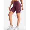 imageYEOREO CoreFlex Women Workout Biker Shorts with Cargo Pockets Hidden Scrunch High Waisted 8 Inseam Gym ShortsDeep Cherry