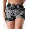 imageYEOREO Professional Women Workout Shorts 36 Scrunch Shorts Seamless High Waisted Contour Gym Yoga Biker ShortsBlack Tie Dye