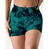 imageYEOREO Professional Women Workout Shorts 36 Scrunch Shorts Seamless High Waisted Contour Gym Yoga Biker ShortsBlue Green Tie Dye