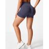 imageYEOREO Professional Women Workout Shorts 36 Scrunch Shorts Seamless High Waisted Contour Gym Yoga Biker ShortsBlue Violet