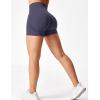 imageYEOREO Professional Women Workout Shorts 36 Scrunch Shorts Seamless High Waisted Contour Gym Yoga Biker ShortsBlue Violet
