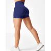 imageYEOREO Professional Women Workout Shorts 36 Scrunch Shorts Seamless High Waisted Contour Gym Yoga Biker ShortsDark Blue