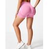 imageYEOREO Professional Women Workout Shorts 36 Scrunch Shorts Seamless High Waisted Contour Gym Yoga Biker ShortsPink