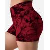 imageYEOREO Professional Women Workout Shorts 36 Scrunch Shorts Seamless High Waisted Contour Gym Yoga Biker ShortsTie Dye Red