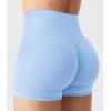 imageYEOREO Womens Biker Shorts 25 No Front Seam Elysina High Waist Hidden Scrunch Workout Gym Yoga Running ShortsAiry Blue