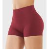 imageYEOREO Womens Biker Shorts 25 No Front Seam Elysina High Waist Hidden Scrunch Workout Gym Yoga Running ShortsAnchor Red