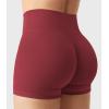 imageYEOREO Womens Biker Shorts 25 No Front Seam Elysina High Waist Hidden Scrunch Workout Gym Yoga Running ShortsAnchor Red