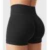 imageYEOREO Womens Biker Shorts 25 No Front Seam Elysina High Waist Hidden Scrunch Workout Gym Yoga Running ShortsBlack