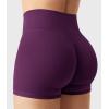 imageYEOREO Womens Biker Shorts 25 No Front Seam Elysina High Waist Hidden Scrunch Workout Gym Yoga Running ShortsBlack Cherry