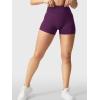 imageYEOREO Womens Biker Shorts 25 No Front Seam Elysina High Waist Hidden Scrunch Workout Gym Yoga Running ShortsBlack Cherry