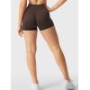 imageYEOREO Womens Biker Shorts 25 No Front Seam Elysina High Waist Hidden Scrunch Workout Gym Yoga Running ShortsBrown Soil