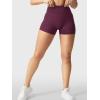 imageYEOREO Womens Biker Shorts 25 No Front Seam Elysina High Waist Hidden Scrunch Workout Gym Yoga Running ShortsCurrant