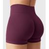 imageYEOREO Womens Biker Shorts 25 No Front Seam Elysina High Waist Hidden Scrunch Workout Gym Yoga Running ShortsCurrant