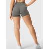 imageYEOREO Womens Biker Shorts 25 No Front Seam Elysina High Waist Hidden Scrunch Workout Gym Yoga Running ShortsDark Gray